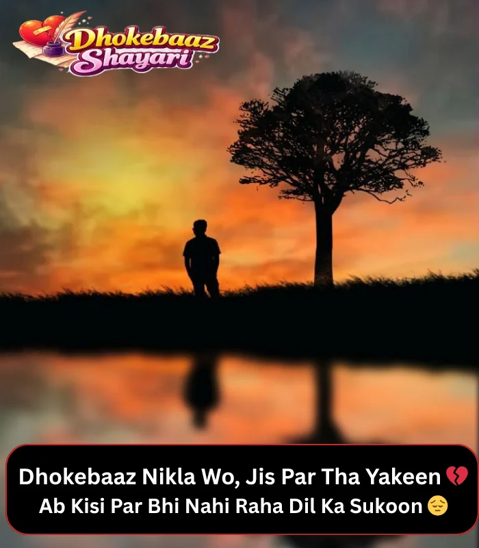 Dhokebaaz Shayari 2 Line English