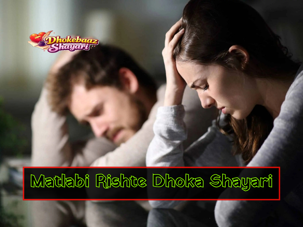 Matlabi Rishte Dhoka Shayari